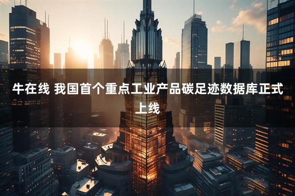 牛在线 我国首个重点工业产品碳足迹数据库正式上线