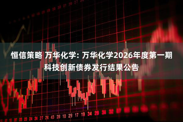 恒信策略 万华化学: 万华化学2026年度第一期科技创新债券发行结果公告