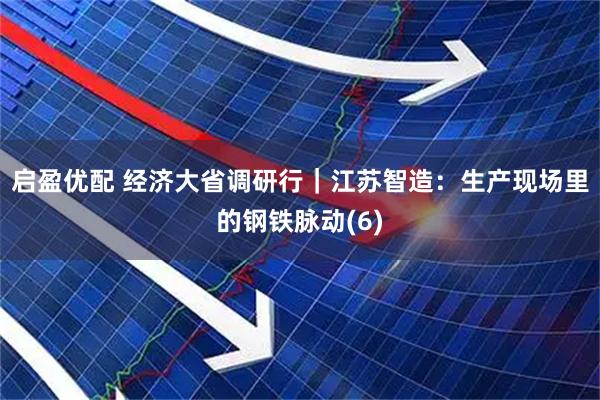启盈优配 经济大省调研行｜江苏智造：生产现场里的钢铁脉动(6)