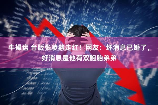 牛操盘 台版张凌赫走红！网友：坏消息已婚了，好消息是他有双胞胎弟弟