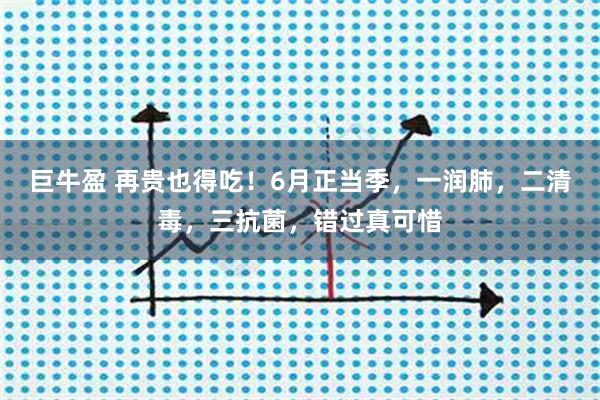 巨牛盈 再贵也得吃！6月正当季，一润肺，二清毒，三抗菌，错过真可惜