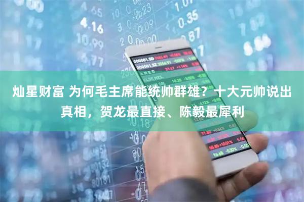 灿星财富 为何毛主席能统帅群雄？十大元帅说出真相，贺龙最直接、陈毅最犀利